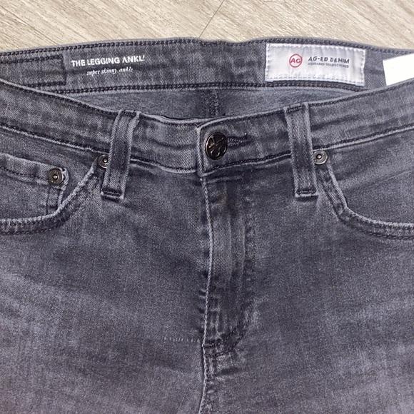AG Adriano Goldschmied Legging Super Skinny Ankle Distressed Jeans 29R - Picture 5 of 7